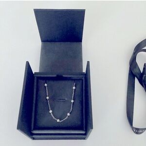 David Yurman 925 Silver and Pearl Necklace